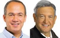 El conservador, Felipe Calderón y el izquiedista, Andrés Manuel López Obrador