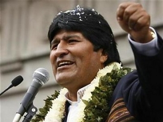 Morales aludió al presidente de Venezuela, Hugo Chávez, y al ex presidente cubano...