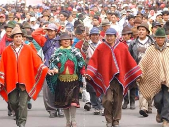Marlon Santi, presidente de la Conaie, afirmó que los pueblos indígenas quieren...