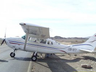 Hacia las 7.30 hora local (12.30 GMT), la avioneta partió del aeródromo de Nazca, en...