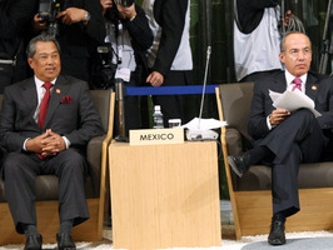 En los tres encuentros, el presidente mexicano debatió asuntos como la recuperación...