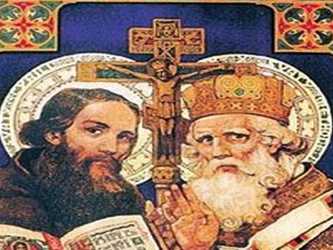 Estos dos figuras, gigantes de la evangelización, fueron nombrados co-patronos de Europa por...