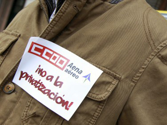 Les tres sindicatos firmantes CCOO, UGT y USO, que representan a un 85% de los empleados de AENA,...