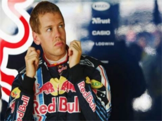 El buen humor de Vettel contrasta con el mal humor de sus rivales que no lograron ganar la primera...