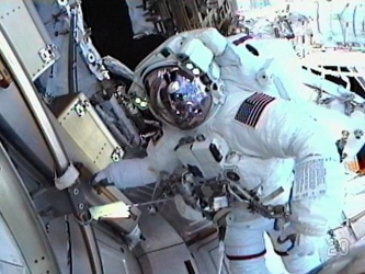Los astronautas ensayaron un nuevo procedimiento en su preparación para esta salida que...