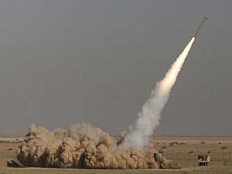 Los misiles tierra-tierra de fabricación iraní con un alcance máximo de 2,000...