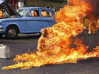 La agencia oficial China Nueva anunció la inmolación del monje sin precisar el...