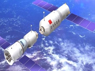 La nave espacial Shenzhou 8 se unió al Tiangong, un módulo ubicado unos 340...