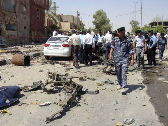La violencia ha caído significativamente en Irak desde que el pico del conflicto sectario,...