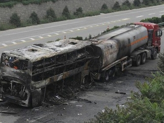 El accidente más reciente ocurrió en la provincia de Shaanxi poco después del...