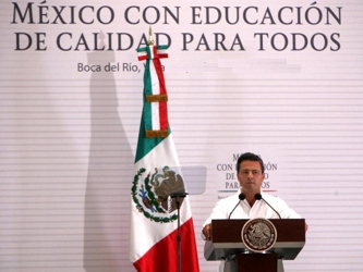 Peña Nieto sostuvo que la dinámica educativa en el país comenzará a...
