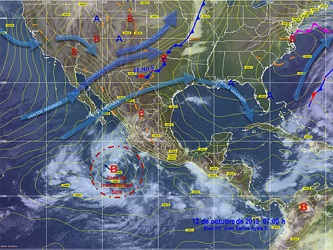 El SMN pronosticó vientos superiores a 40 kilómetros por hora en Baja California,...