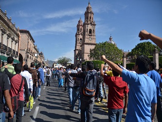 Entre los municipios que reportaron movilizaciones magisteriales se encuentran Zitácuaro,...