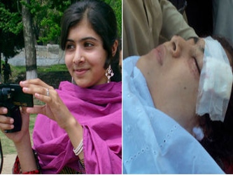Malala Yousafzai, joven pakistaní que hace poco más de un año recibió...