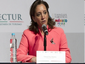 Claudia Ruiz Massieu se dijo confiada en lograr que los cruceros internacionales vuelvan a los...