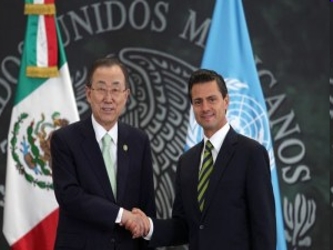 En ese sentido, Ban Ki-moon destacó el liderazgo de México en la ONU, que ha sido...