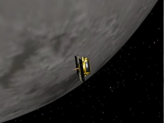 Antes de caer en la superficie lunar, LADEE viajaba a 5.790 kilómetros por hora, tres veces...