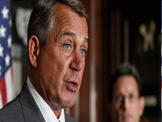 Boehner dijo que la Cámara de Representantes, dominada por los republicanos, ha discutido el...