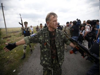 Igor Strelkov, al frente de los rebeldes en la ciudad oriental de Donetsk, dijo que los...