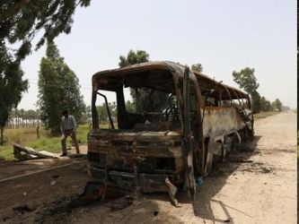 El autobús transportaba prisioneros desde una base militar en la ciudad de Taji hasta Bagdad...