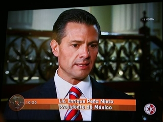 Peña Nieto (cuya apariencia en el programa Hoy ‘‘dejaba ver que en -os...