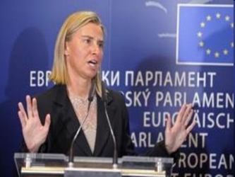 Mogherini, que será la próxima encargada de política exterior de la UE, dijo...