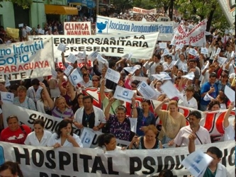 Las protestas se coordinarán con los médicos de la salud pública,...