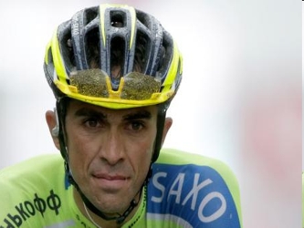 El ciclista español Alberto Contador se encaminaba a ganar la Vuelta de España por...