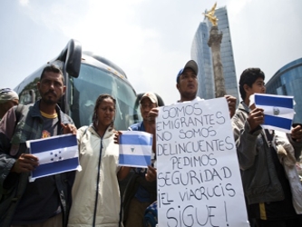 La coordinadora de la caravana en México, Martha Sánchez, detalló que las...