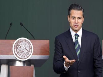 Peña Nieto dijo que el plan se enfocará en principio en los estados considerados con...