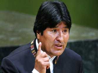 Morales pareció aludir con esta declaración a la desaparición de 43...