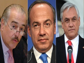 Pastrana y el ex presidente chileno Sebastián Piñera participaron en un foro...