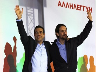 El ascenso de Podemos desde la periferia política tiene un paralelo con el de Syriza, una...