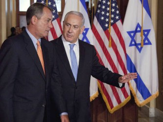 Netanyahu interviene hoy ante ambas cámaras del Congreso estadounidense en un discurso que...
