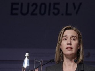 Federica Mogherini, dijo que los ministros de Relaciones Exteriores y Defensa de la Unión...