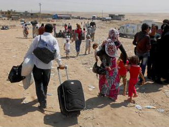 El avance de los curdos provocó el desplazamiento desde unas 23.000 personas, que en las dos...