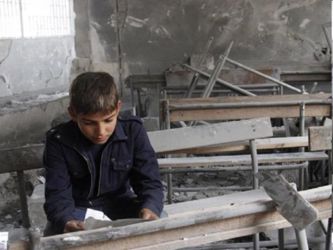 Más de 8.850 escuelas de Siria, Irak, Yemen y Libia ya no pueden acoger alumnos porque...