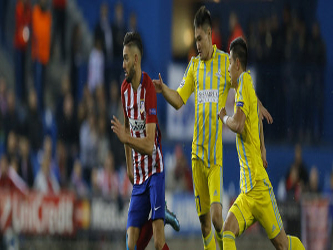 El Atlético goleó 4-0 al Astana kazajo en el estadio Vicente Calderón con...