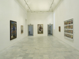 Las obras salieron intactas del ataque al museo, porque estaban expuestas en el segundo piso del...