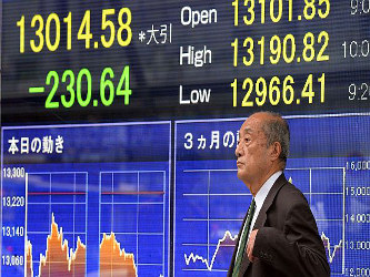 El índice MSCI de acciones asiáticas fuera de Japón sólo lograba una...