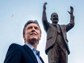 En la ceremonia también estuvo presente otro de los rivales electorales de Macri, el...