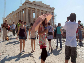 El número de ciudadanos de países de la Unión Europea que visitaron Grecia se...