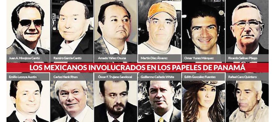 Entre los mexicanos que aparecen en esta exhibición criminal y financiera, se encuentran...