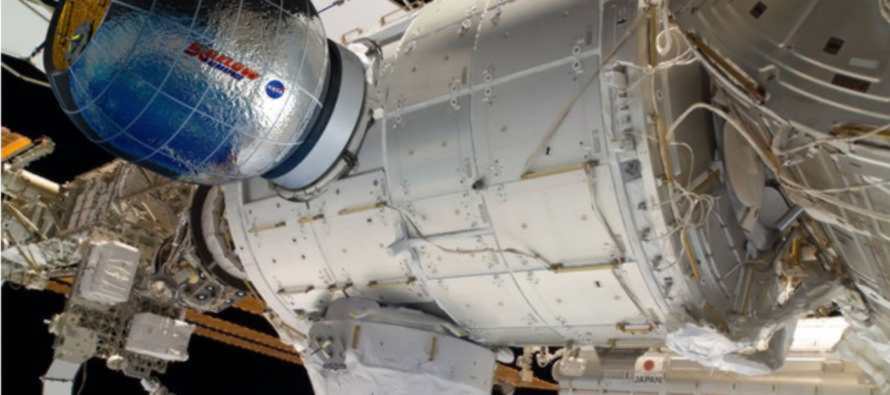 La NASA tuvo un imprevisto mientras inflaba un módulo experimental que está unido a...