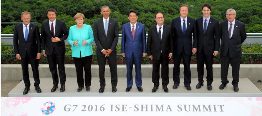 Los integrantes del G7 terminaron el viernes su cumbre anual con una declaración que...
