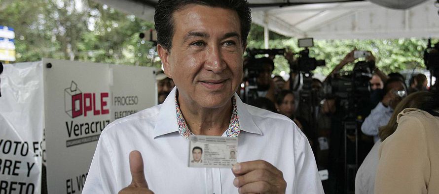 Con 55% de las mesas escrutadas en Veracruz, Miguel Ángel Yunes, el candidato de una...