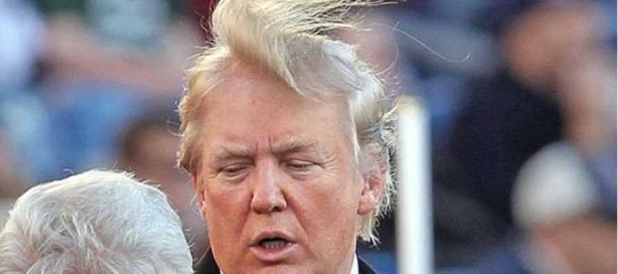 Trump sostiene que el pelo es suyo, que se lava él mismo y que tarda cerca de una hora en...