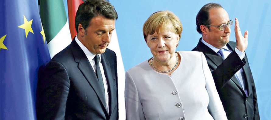 Los líderes de Alemania, Francia e Italia prometieron este lunes darle 