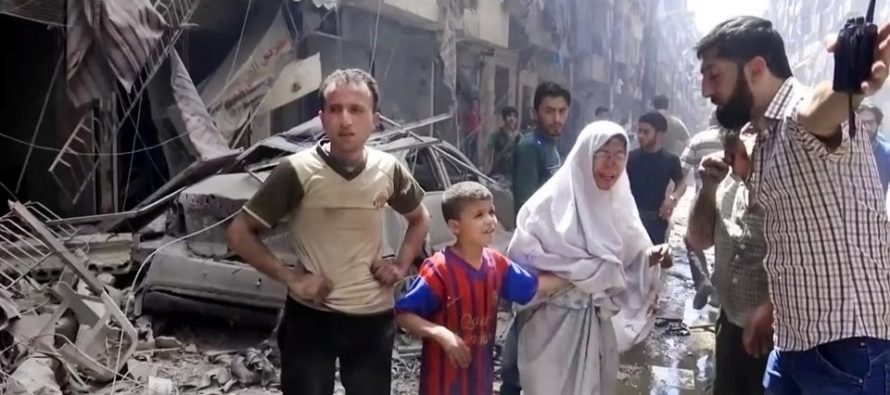 El Observatorio Sirio de Derechos Humanos afirmó que hoy hubo 27 ataques de...