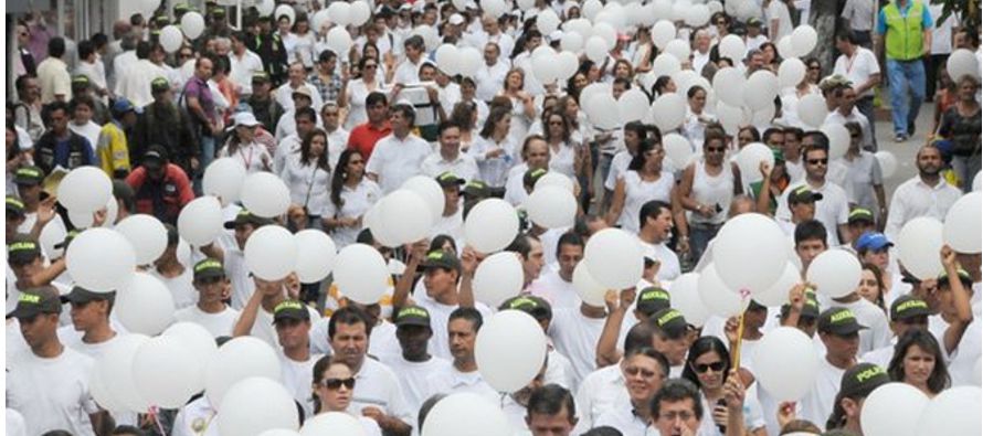 Se trata la segunda marcha multitudinaria en Bogotá con el grito de 